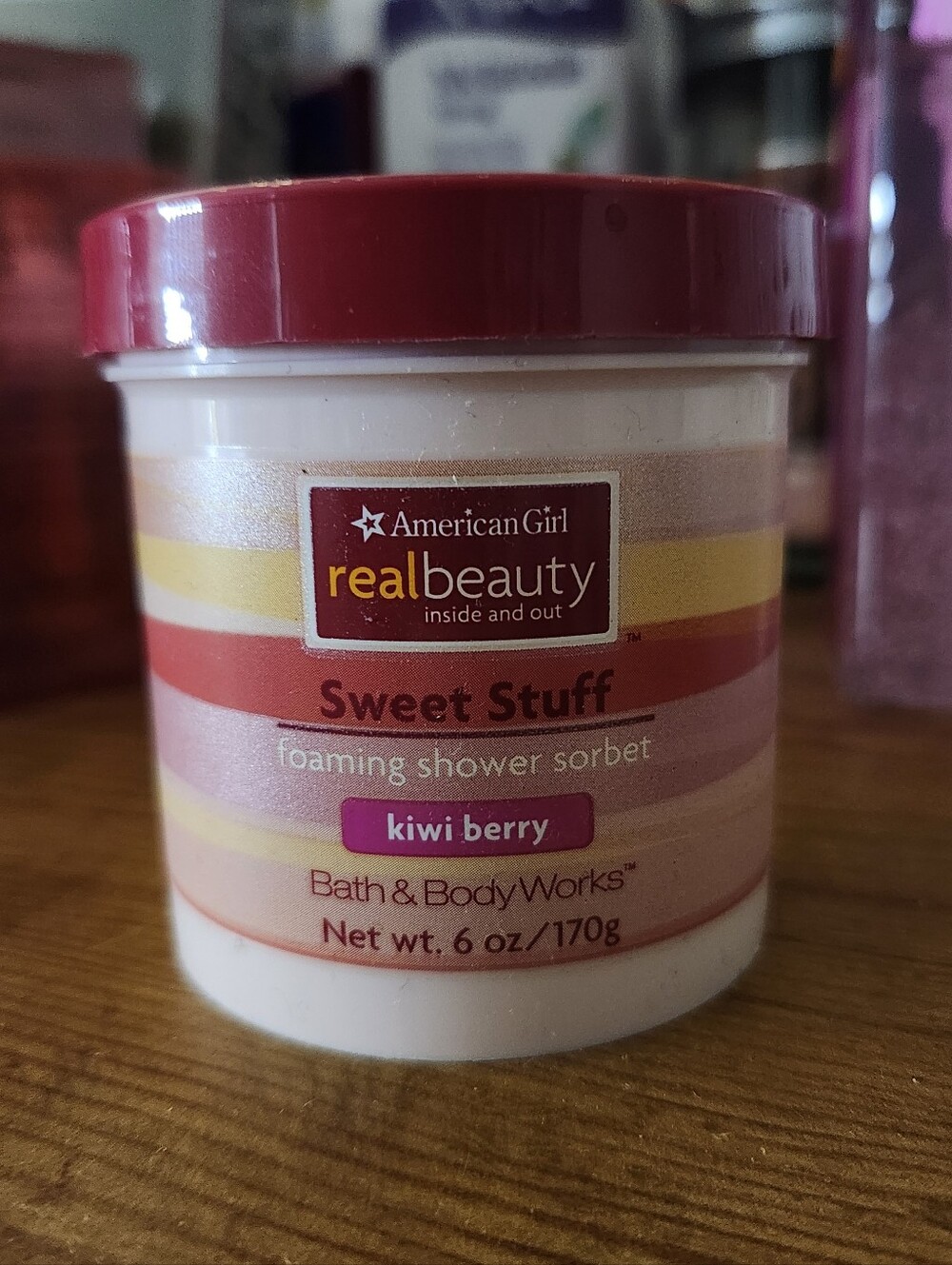 American Girl Real Beauty Sweet Stuff Foaming Shower Sorbet In Kiwi berry 🥝🫐